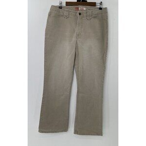 Vtg Faded Glory Women's Beige/Tan Denim Vintage Bootcut Jeans Size 14 Flaws, Y2K